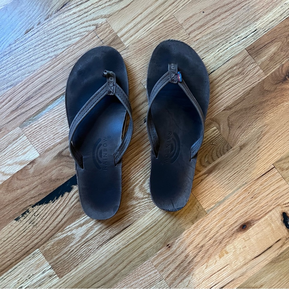 Rainbow Luxury Leather - Single Layer Arch Support with a 1/2" Narrow Strap